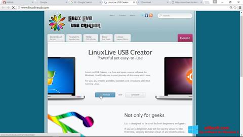 Ảnh chụp màn hình LinuxLive USB Creator cho Windows 8
