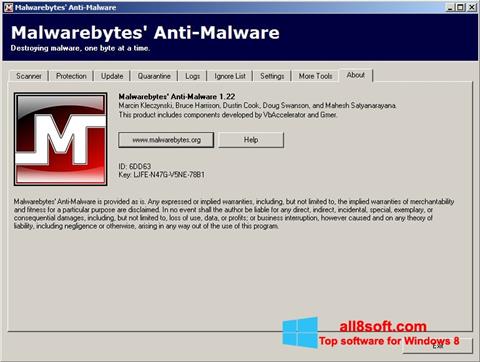 Ảnh chụp màn hình Malwarebytes Anti-Malware Free cho Windows 8