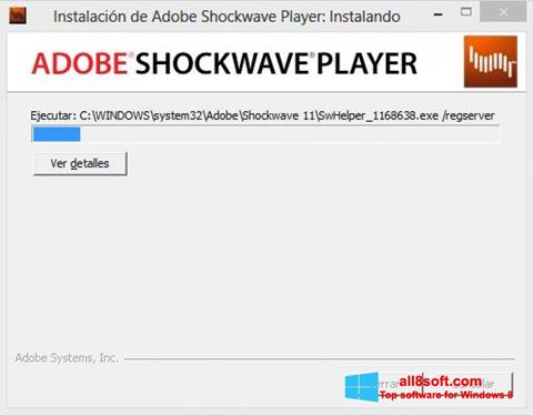 Ảnh chụp màn hình Adobe Shockwave Player cho Windows 8