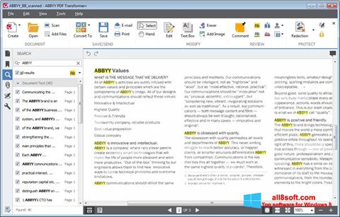 Ảnh chụp màn hình ABBYY PDF Transformer cho Windows 8