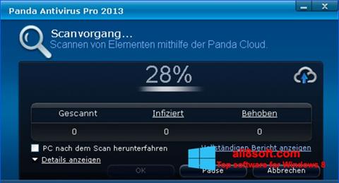 Ảnh chụp màn hình Panda Antivirus Pro cho Windows 8