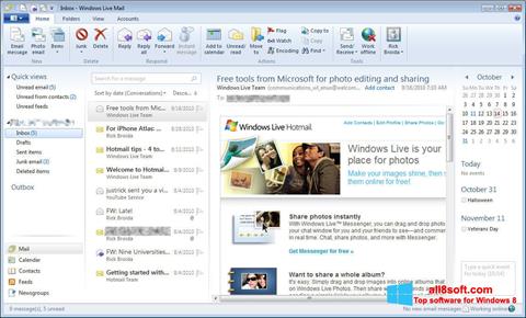 Ảnh chụp màn hình Windows Live Mail cho Windows 8