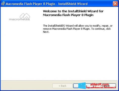 Ảnh chụp màn hình Macromedia Flash Player cho Windows 8