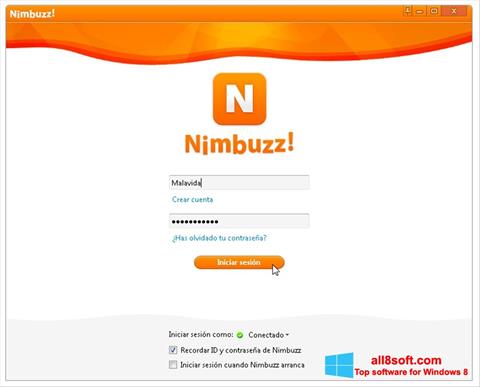 Ảnh chụp màn hình Nimbuzz cho Windows 8