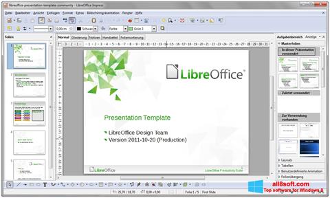 Ảnh chụp màn hình LibreOffice cho Windows 8