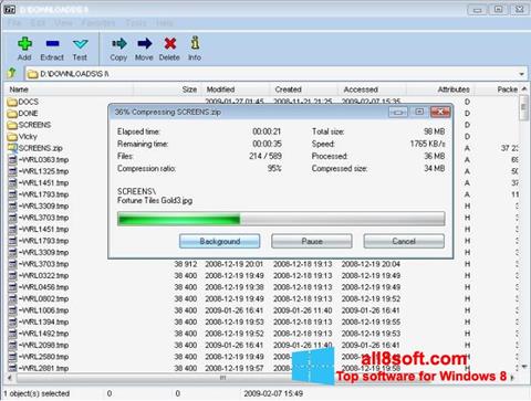 Ảnh chụp màn hình 7-Zip cho Windows 8