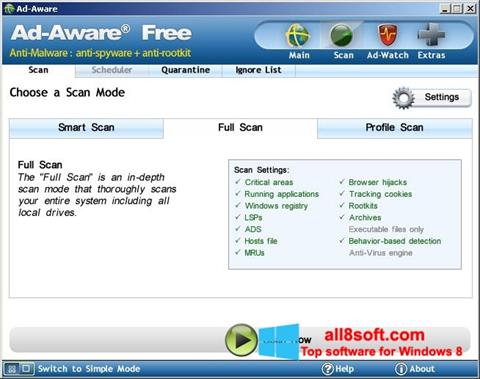 Ảnh chụp màn hình Ad-Aware Free cho Windows 8