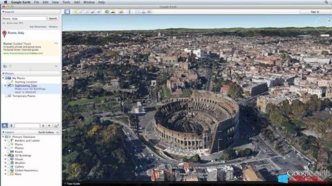 Ảnh chụp màn hình Google Earth Pro cho Windows 8