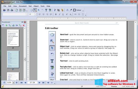 Ảnh chụp màn hình Infix PDF Editor cho Windows 8