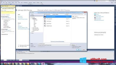Ảnh chụp màn hình Microsoft Visual Basic cho Windows 8