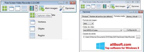 Ảnh chụp màn hình Free Screen Video Recorder cho Windows 8
