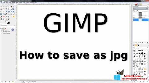 Ảnh chụp màn hình GIMP cho Windows 8