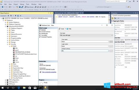 Ảnh chụp màn hình Microsoft SQL Server cho Windows 8