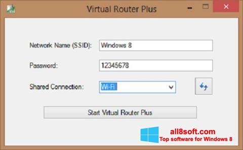 Ảnh chụp màn hình Virtual Router Plus cho Windows 8