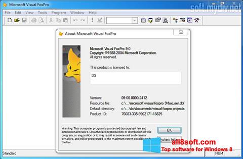 Ảnh chụp màn hình Microsoft Visual FoxPro cho Windows 8