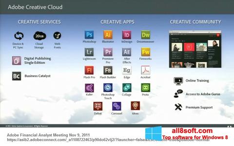 Ảnh chụp màn hình Adobe Creative Cloud cho Windows 8