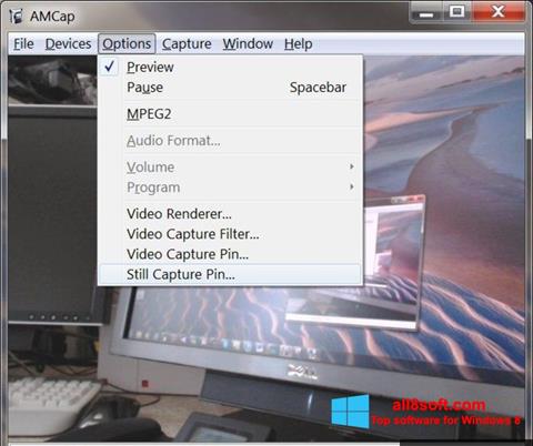 Ảnh chụp màn hình AMCap cho Windows 8