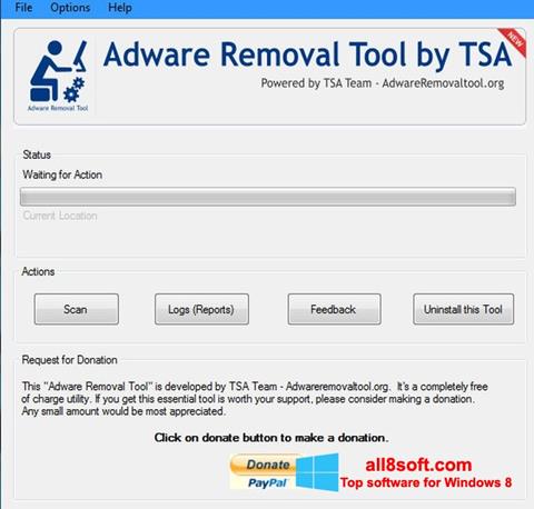 Ảnh chụp màn hình Adware Removal Tool cho Windows 8