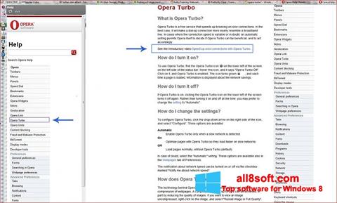 Ảnh chụp màn hình Opera Turbo cho Windows 8