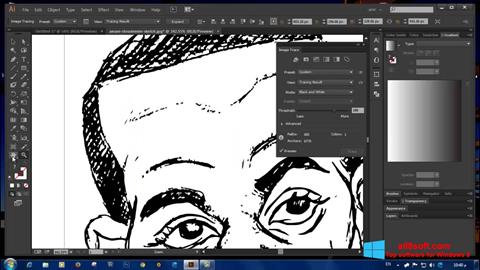 Ảnh chụp màn hình Adobe Illustrator cho Windows 8