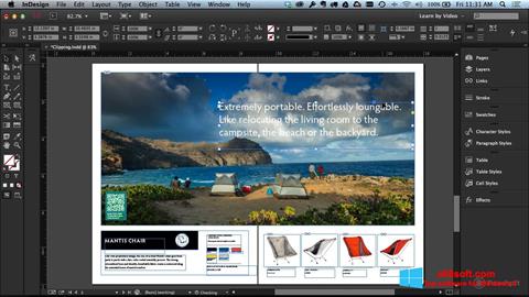 Ảnh chụp màn hình Adobe InDesign cho Windows 8